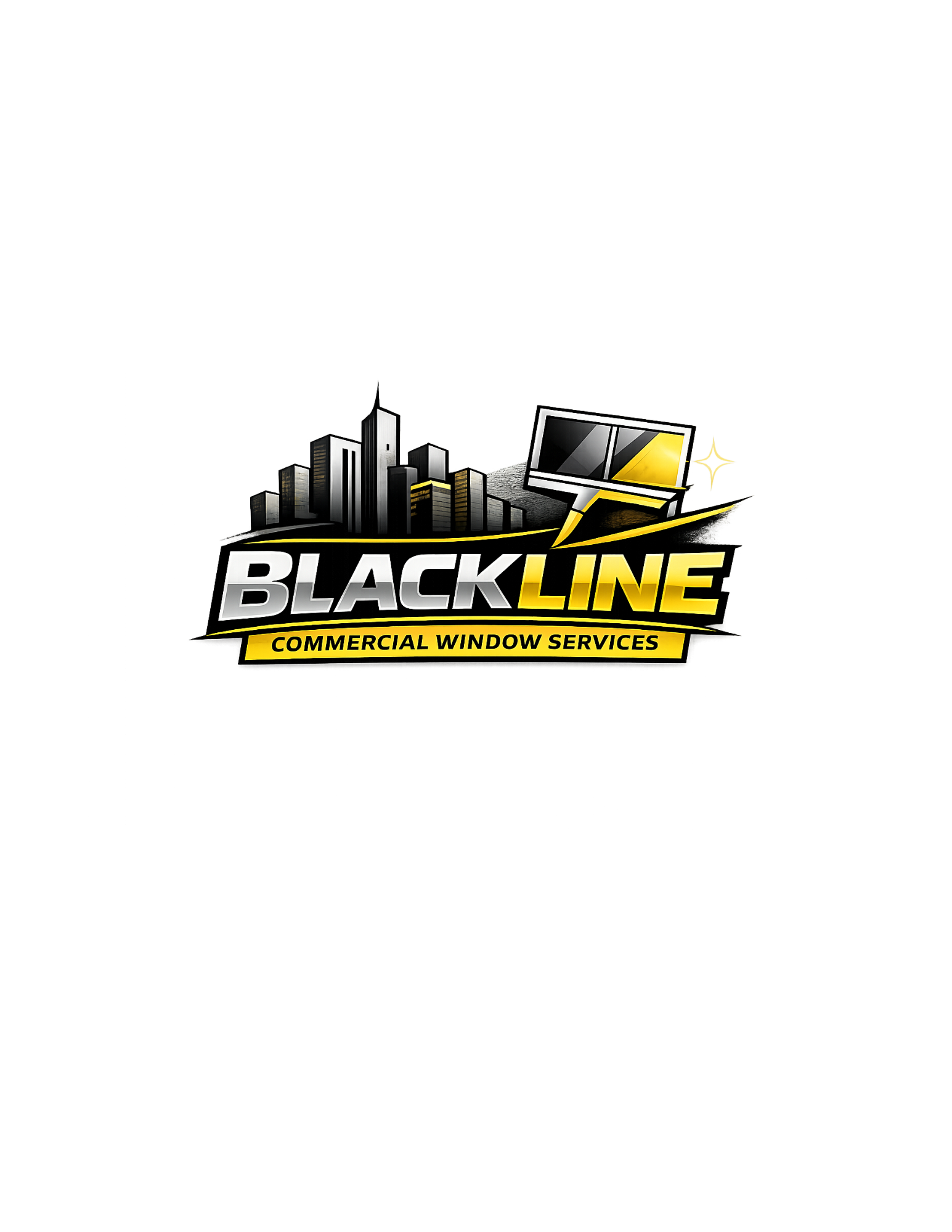 window cleaning logo blackline cleaning logo